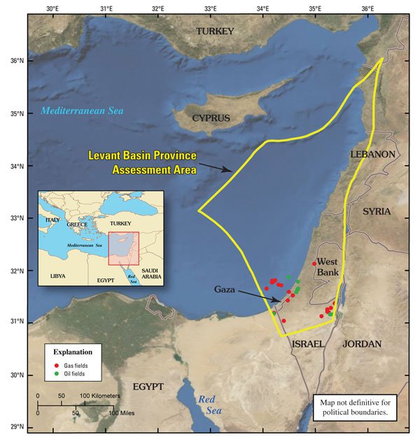 Gaza oil and gas fields
